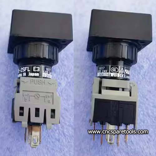 Fuji AH165-2SFLG11E3 Pushbutton Switch for Doosan CNC Machine